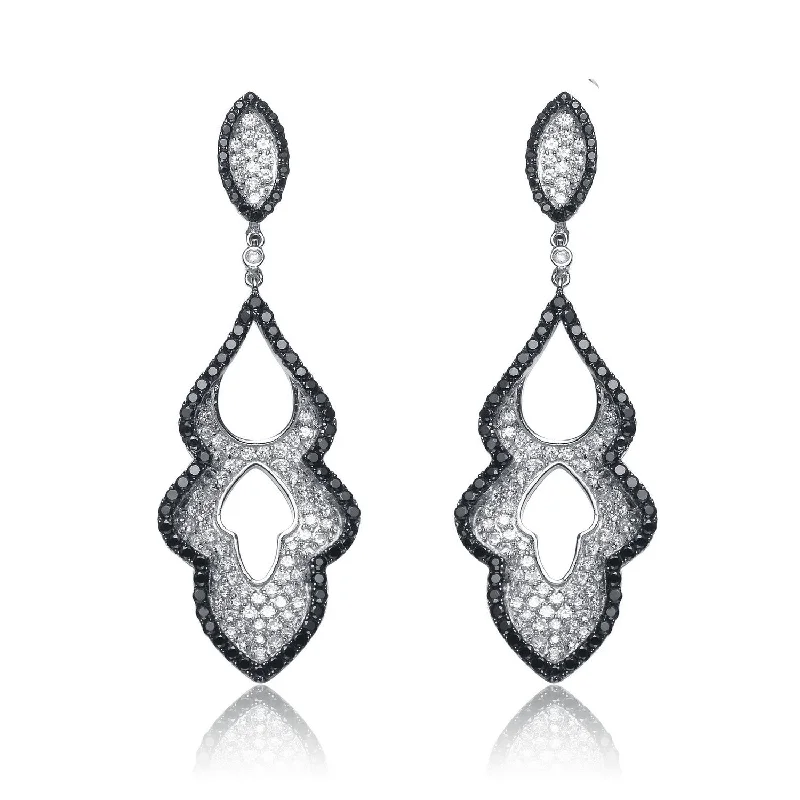 Earrings For Short Necks-Lierre Noir Dangling Earrings