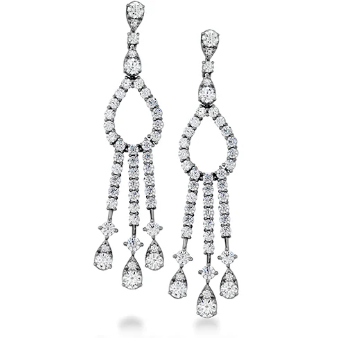 Earrings With Dark Tones-Hearts On Fire Aerial Elegance Chandelier Diamond Earrings