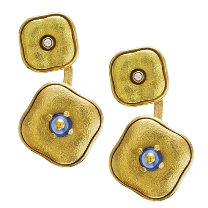 Strong Earrings For Daily Use-Alex Sepkus Cushion Earrings - E-189