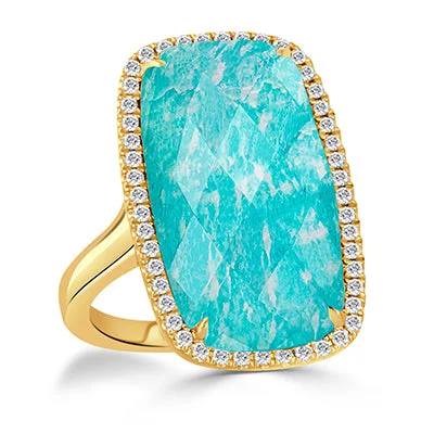 Low-Cost Rings Online-Doves by Doron Paloma Amazon Breeze Collection Amazonite Ring