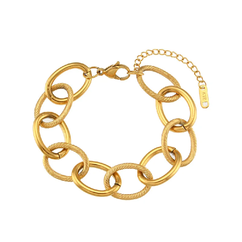 Big Circle Handmade Chain Bracelet