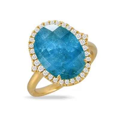 Rings With Platinum Shine-Doves by Doron Paloma Laguna Collection Apatite Ring