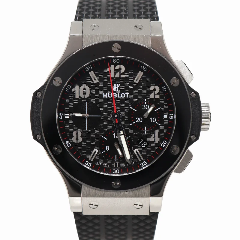 Best Solid Watches-Hublot Big Bang 44mm Black Dial Watch Ref# 301.SB.131.RX