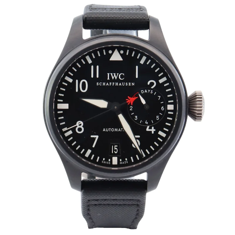 Watches Budget Options-IWC Big Pilot 48mm Black Dial Watch Ref# IW501901