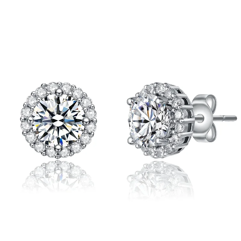 Earrings Best Sellers-Marie Classic Halo Earrings