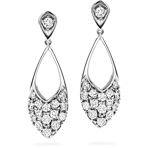 Earrings For Low Style-Hearts On Fire Silk Pave Marquee Diamond Drop Earrings