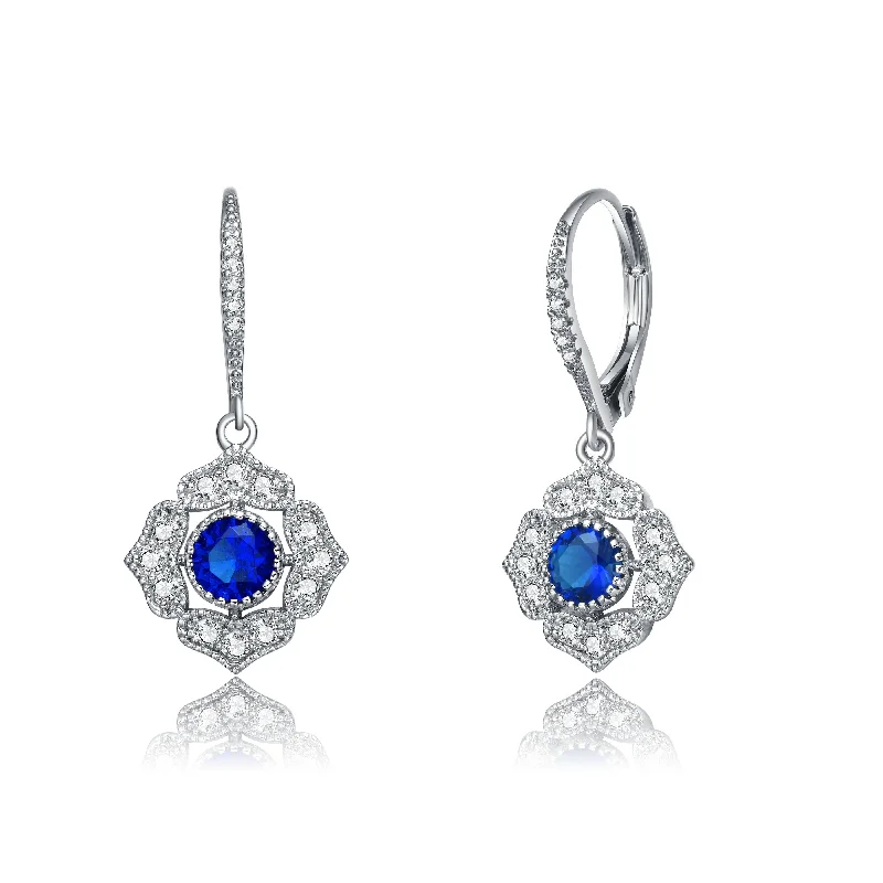 Best Vivid Earrings-Déco Ocean Blue Petal Earrings