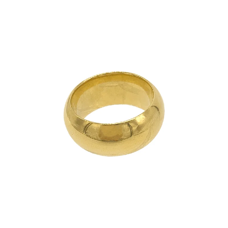 Rings Store Tips-10mm Domed Cigar Band gold