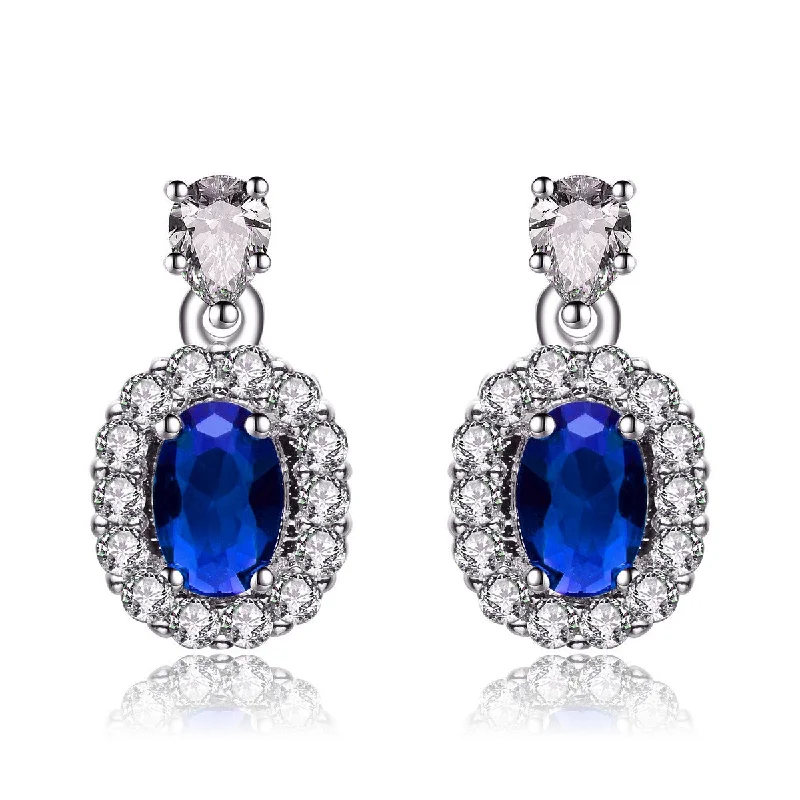 Earrings Cost Deals-Juliette Regal Blue Drop Earrings