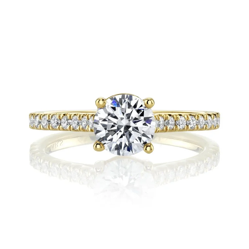 Rings With Safe Locks-Solitaire Ring Setting With Diamond Band