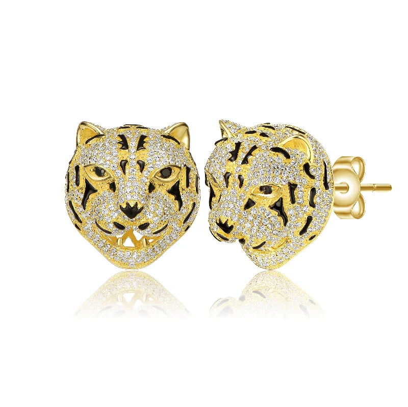 Trendy Earrings For Now-Eloise Tiger Maxi Earrings