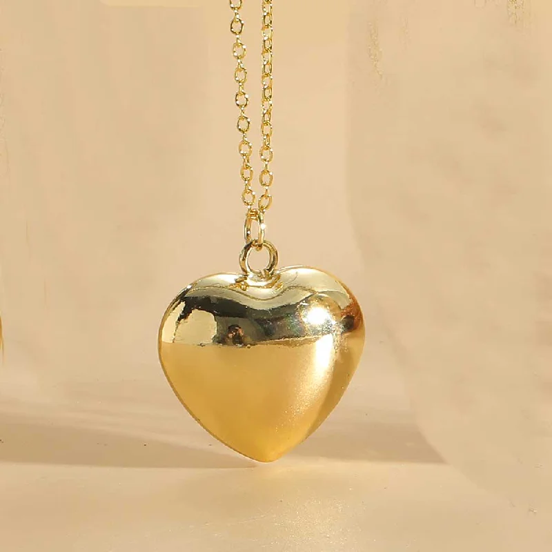 Real Gold Large Heart-1