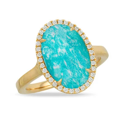 Rings For Mid-Finger-Doves by Doron Paloma Amazon Breeze Collection Amazonite Ring