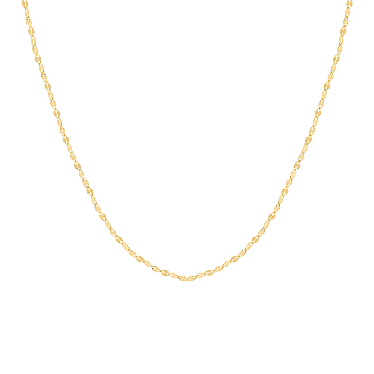 30 Lip Chain Yellow Gold 45cm