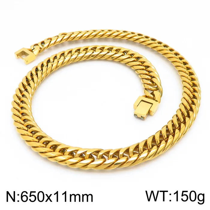 Jewelry Buckle Gold Necklace 65cm