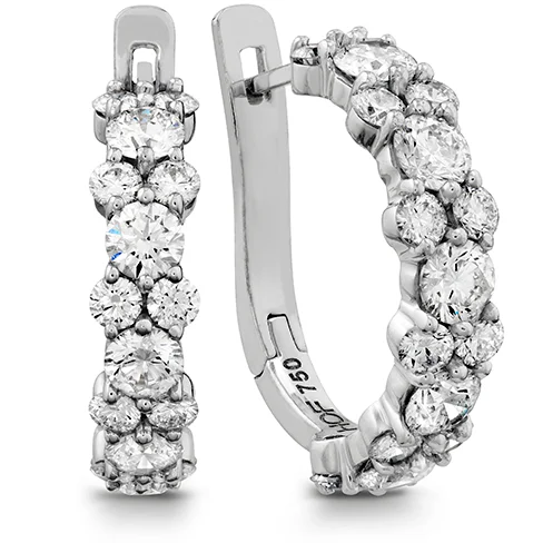 Earrings For Morning Looks-Hearts On Fire Gracious Diamond Hoop Earrings