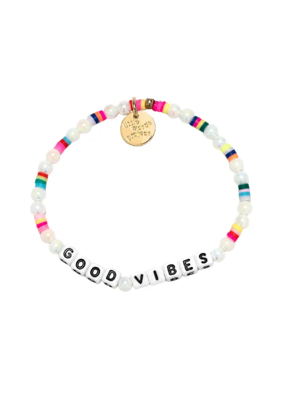 Low Glow Bracelets-LITTLE WORDS BRACELET - GOOD VIBES