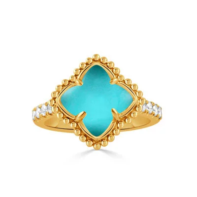 Long Life Rings-Doves by Doron Paloma Ravenna Collection Turquoise Ring