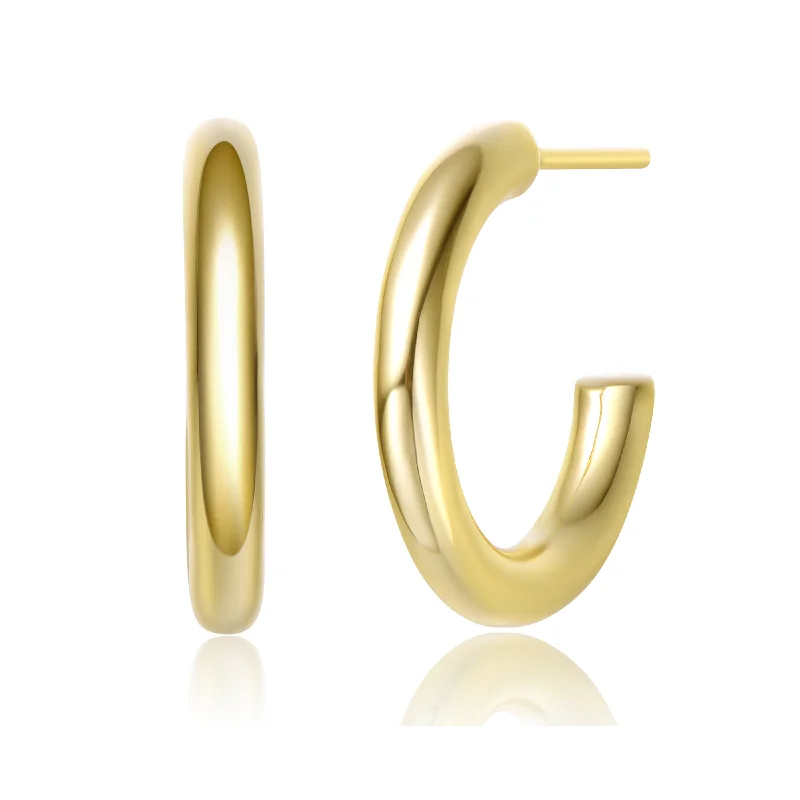 Earrings For Pale Hues-Cléo Open Hoop Mini Earrings