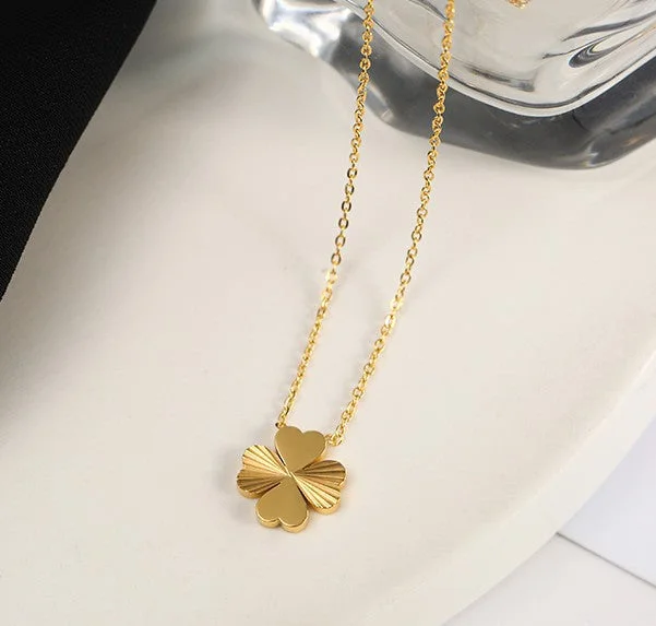 Golden Twill Four-Leaf Clover