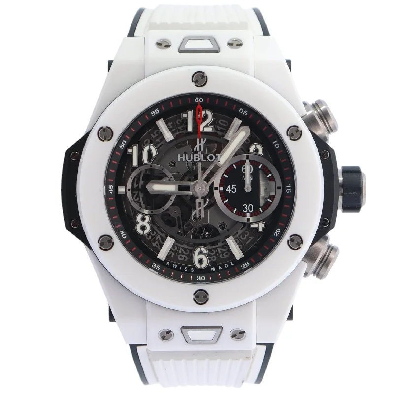 Bold Watches For Nights-Hublot Big Bang 45mm Openwork Dial Watch Ref# 411.HX.1170.RX