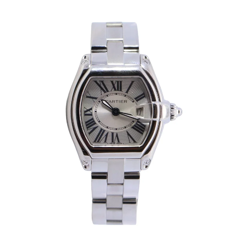 Watches For Single Wear-Cartier Roadster 31mm Silver Dial Watch Ref# W62016V3