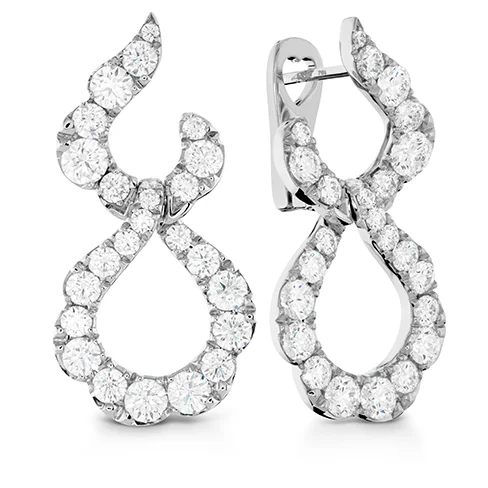 Earrings For Stacked Style-Hearts On Fire Lorelei Crescent Diamond Drop Earrings