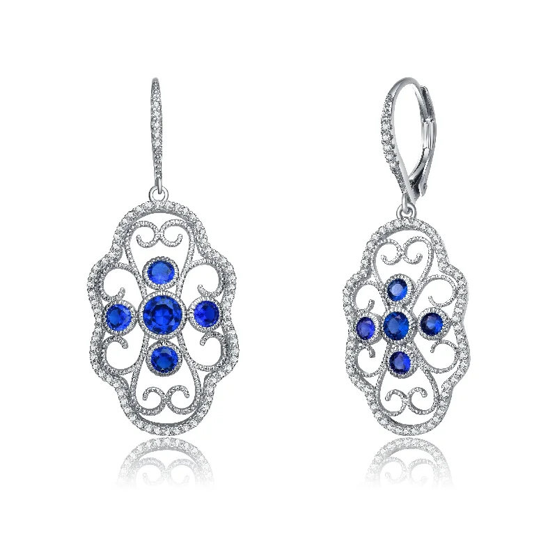 Earrings For Active Days-Monfort Blue Drop Earrings