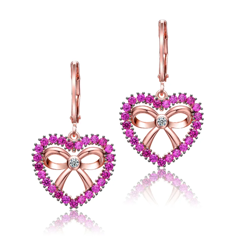 Earrings Shine Guide-Louise Heart Leverback Earrings