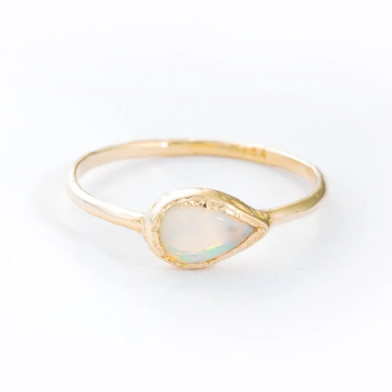 Rings For Steel Fans-Compass Opal Ring