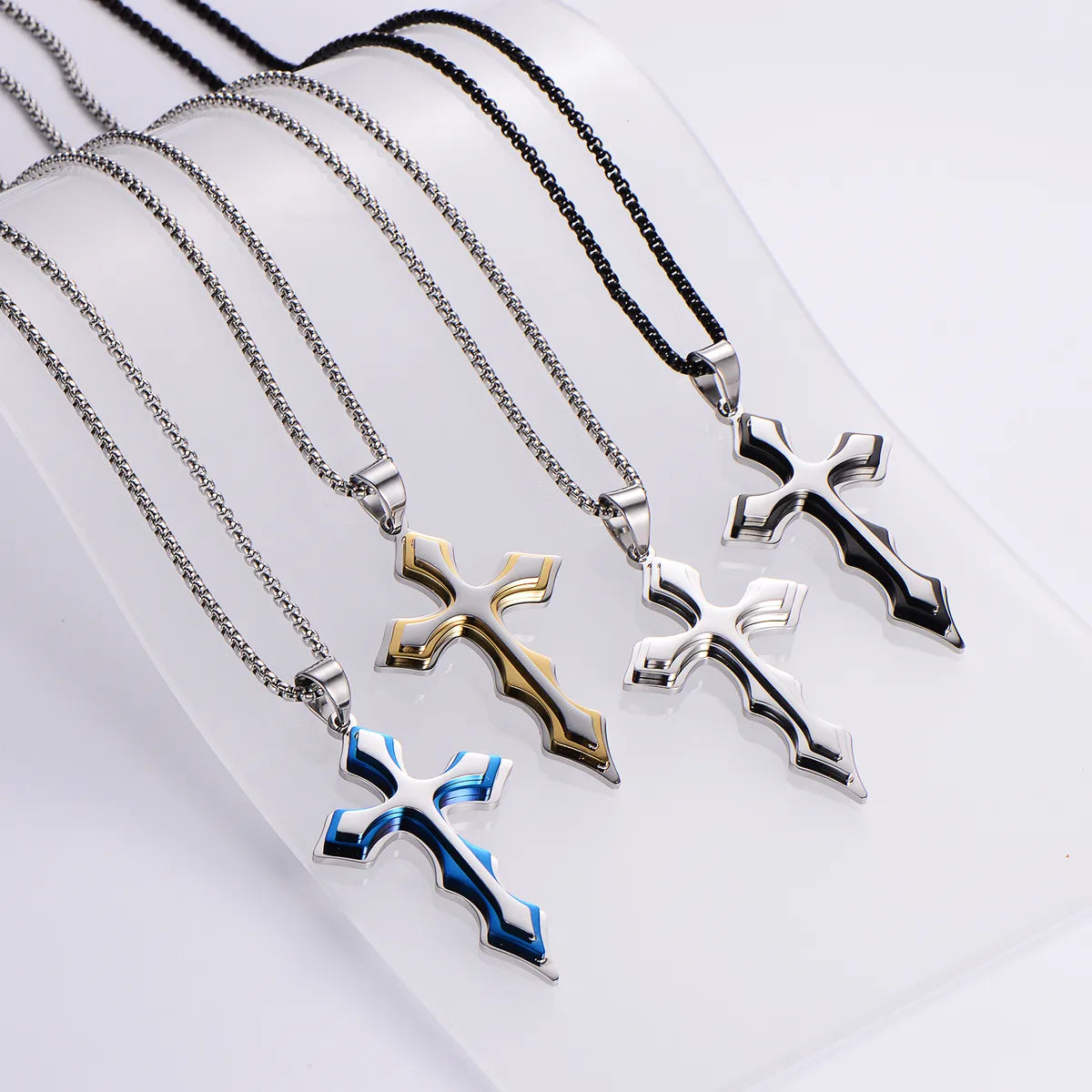 Low-Cost Necklaces Online-Streetwear Color Block 304 Stainless Steel Women'S