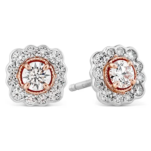 Best Vivid Earrings-Hearts On Fire Liliana Flower Stud Diamond Earrings