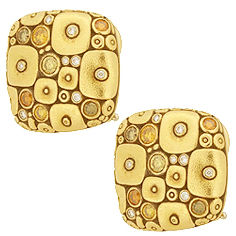 Earrings With Cute Beads-Alex Sepkus Soft Mosaic Earrings - E-115DC