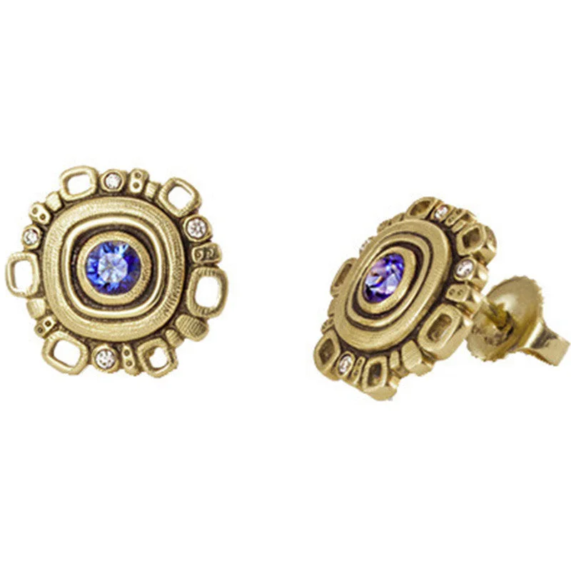 Lasting Fit Earrings-Alex Sepkus Sapphire Earrings - E-85S