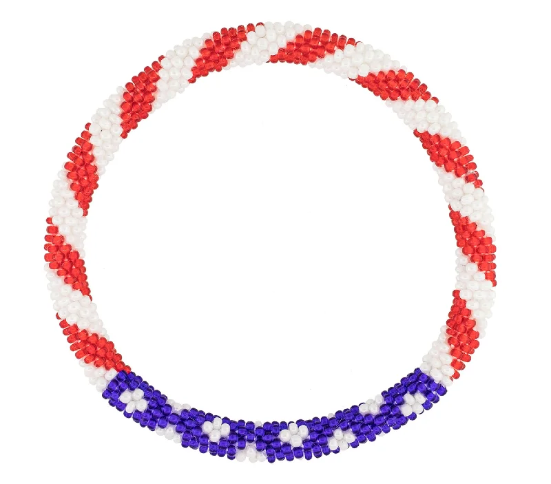 Soft Bracelets For Ease-Men's Roll-On® Bracelet <br> Flag