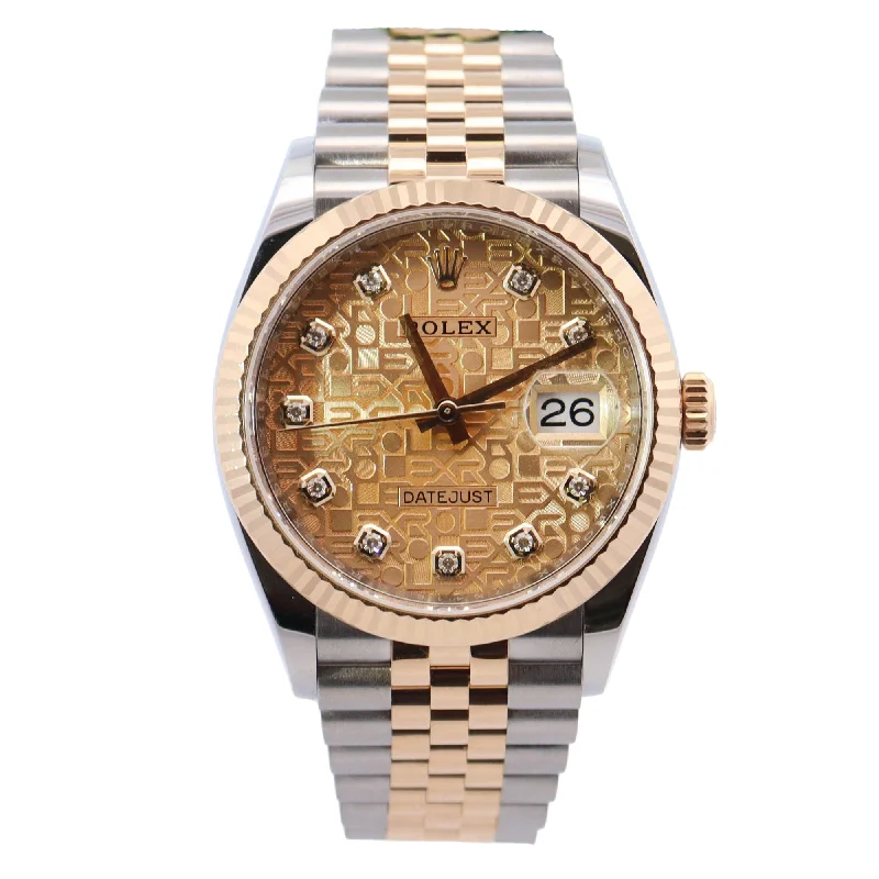 Best Fresh Watches-Rolex Datejust 36mm Champagne Dial Watch Ref# 126233