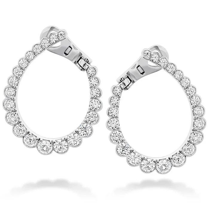 Fresh Cut Earrings-Hearts On Fire Aerial Regal Hoop Diamond Earrings