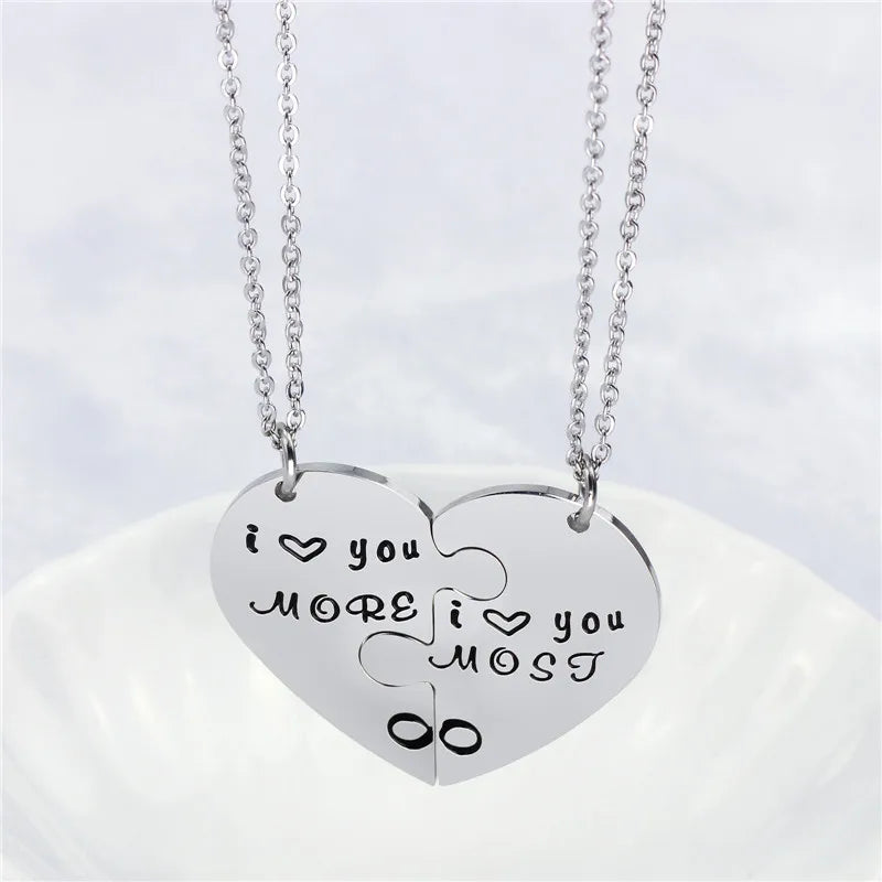 Necklaces For Tough Wear-Simple Style Letter 304 Stainless Steel Unisex Pendant Necklace