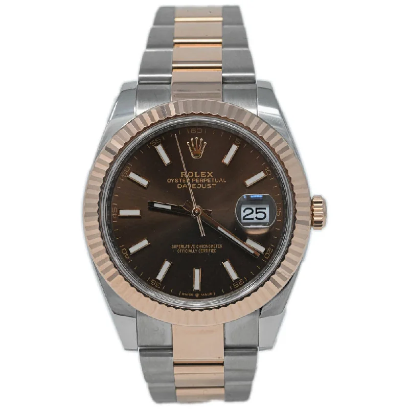 Chic Watches For Trends-Rolex Datejust 41mm Chocolate Dial Watch Ref# 126331