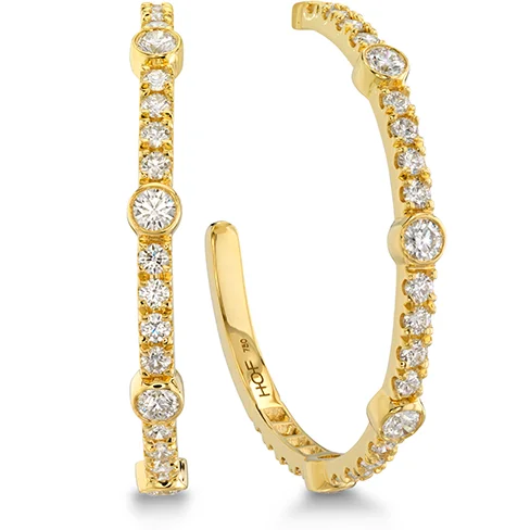 Earrings Spark Tips-Hearts On Fire Copley Large Bezel Hoop Diamond Earrings