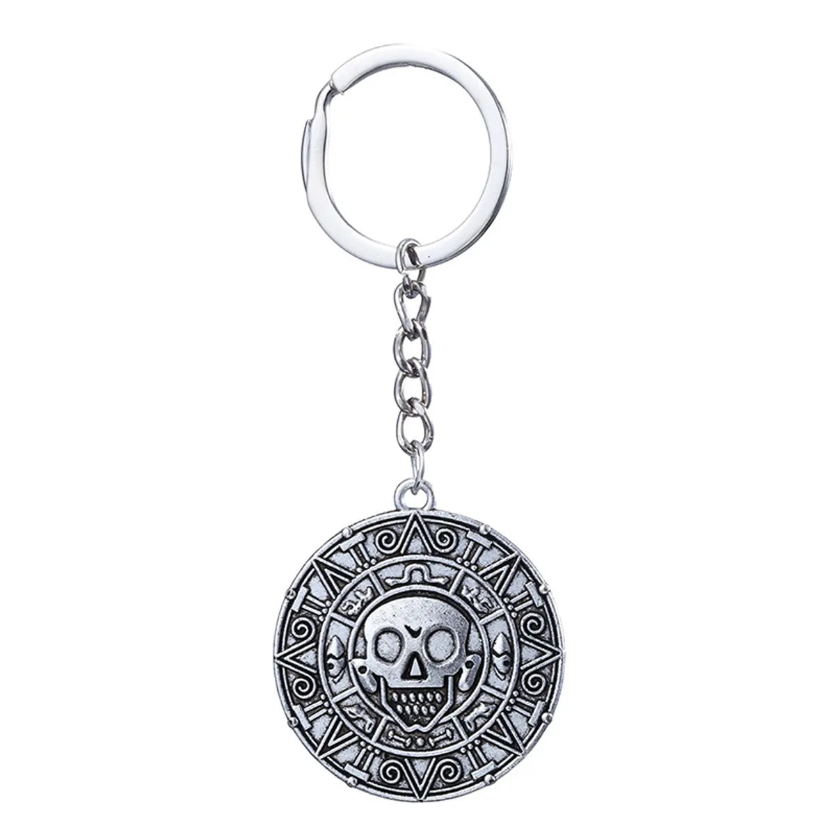 Antique Silver Keychain