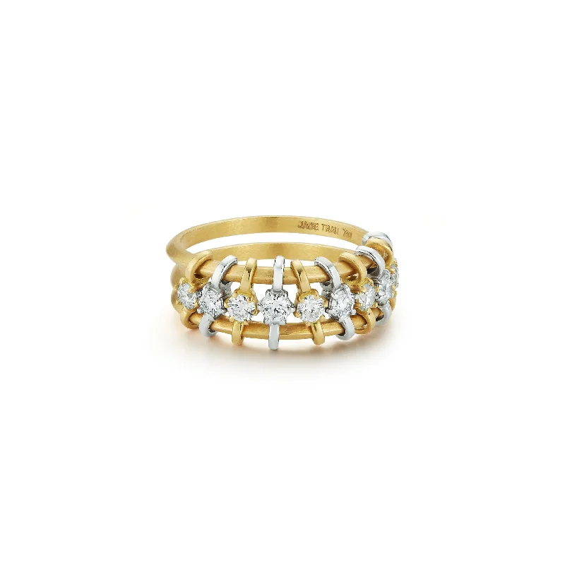 Rings For Toddlers-Penelope Single Row Floating Diamond Ring