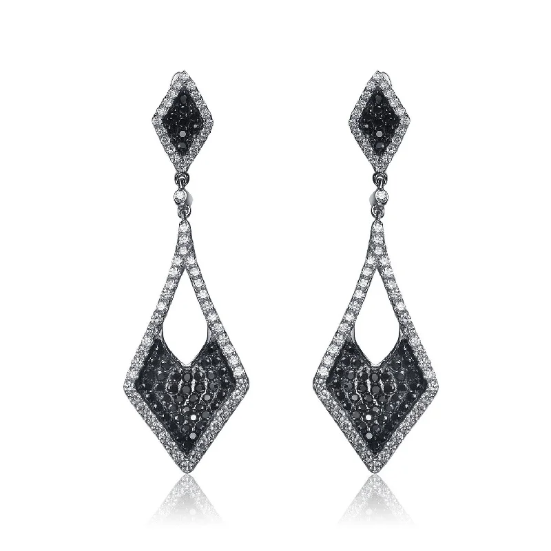 Small Earrings For Grace-Déco Noir Drop Limited Edition Earrings