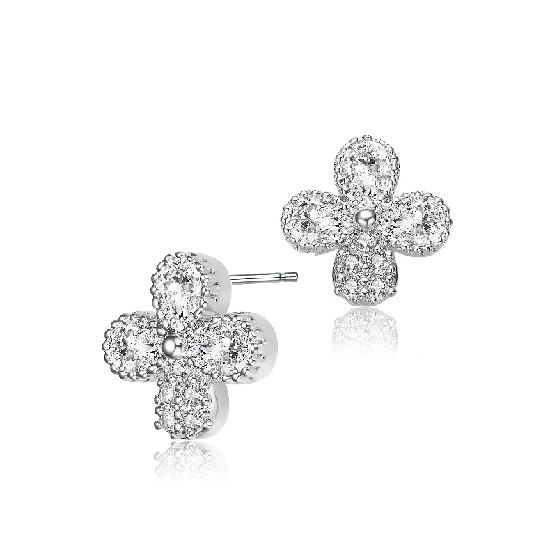 Low-Price Earrings Online-Charlotte Clover Stud Earrings