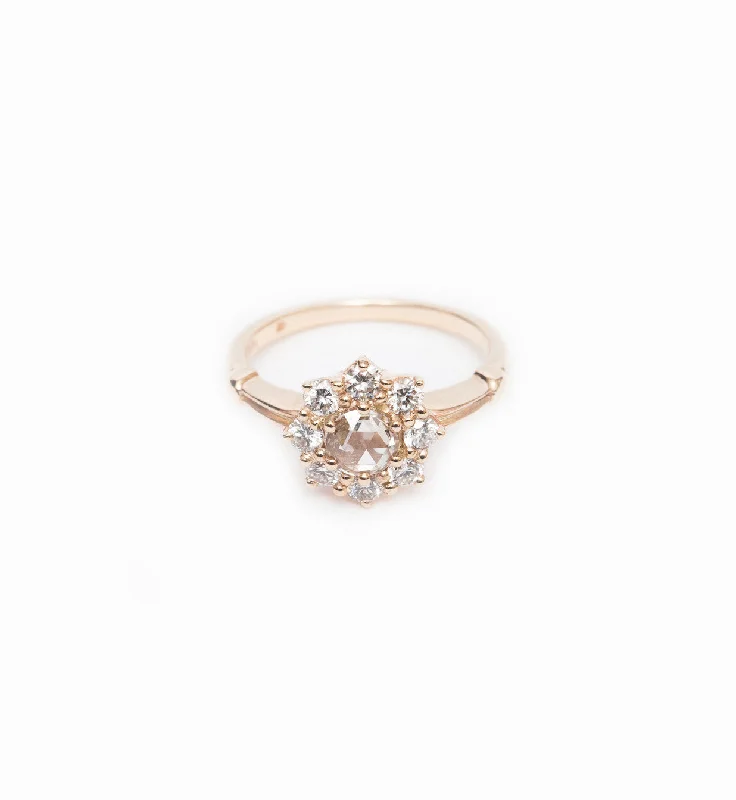 Big Rings For Flair-Champagne Diamond Petite Celestine Ring