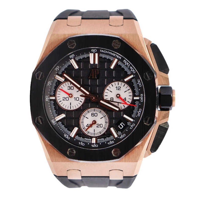 Watches Accuracy Reviews-Audemars Piguet Royal Oak 43mm Black Dial Watch Ref# 26420RO.OO.A002CA.01