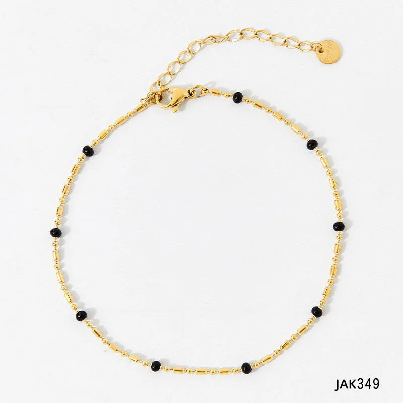 Jak349 Anklet Gold + Dazzling Black