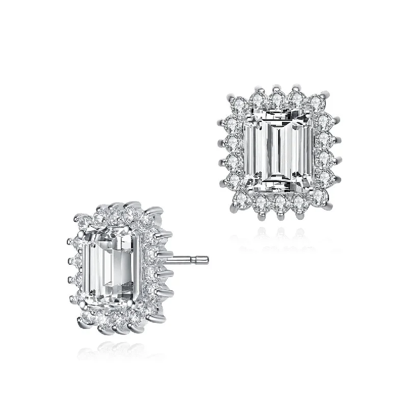 Earrings For Casual Dates-La Roche Midi Halo Stud Earrings