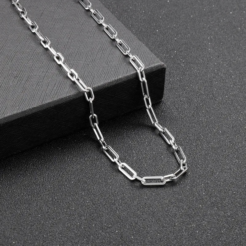 Necklaces For Solo Wear-Casual Streetwear Geometric Titanium Steel Men'S Necklace