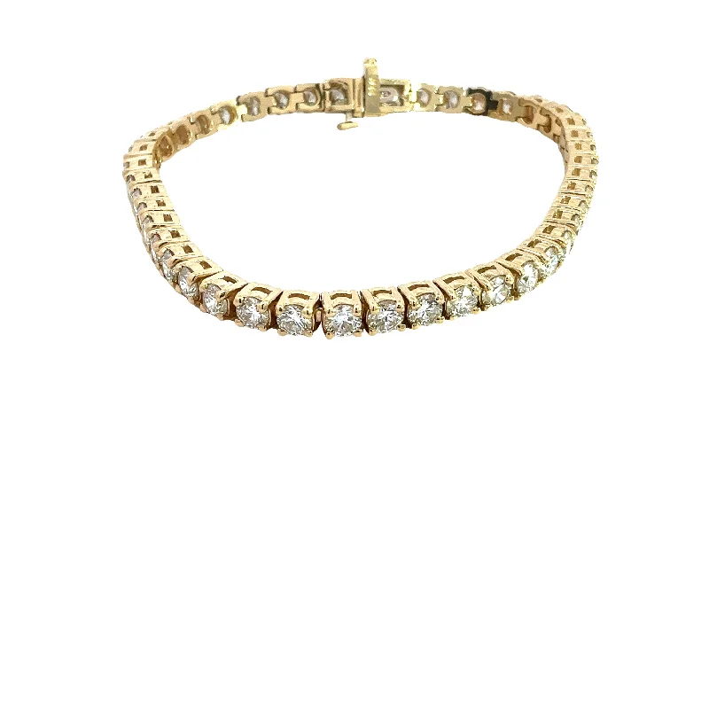 Cheap Bracelets For Sale-LG ROUND DIAMONDS 8.30CTW TENNIS BRACELET